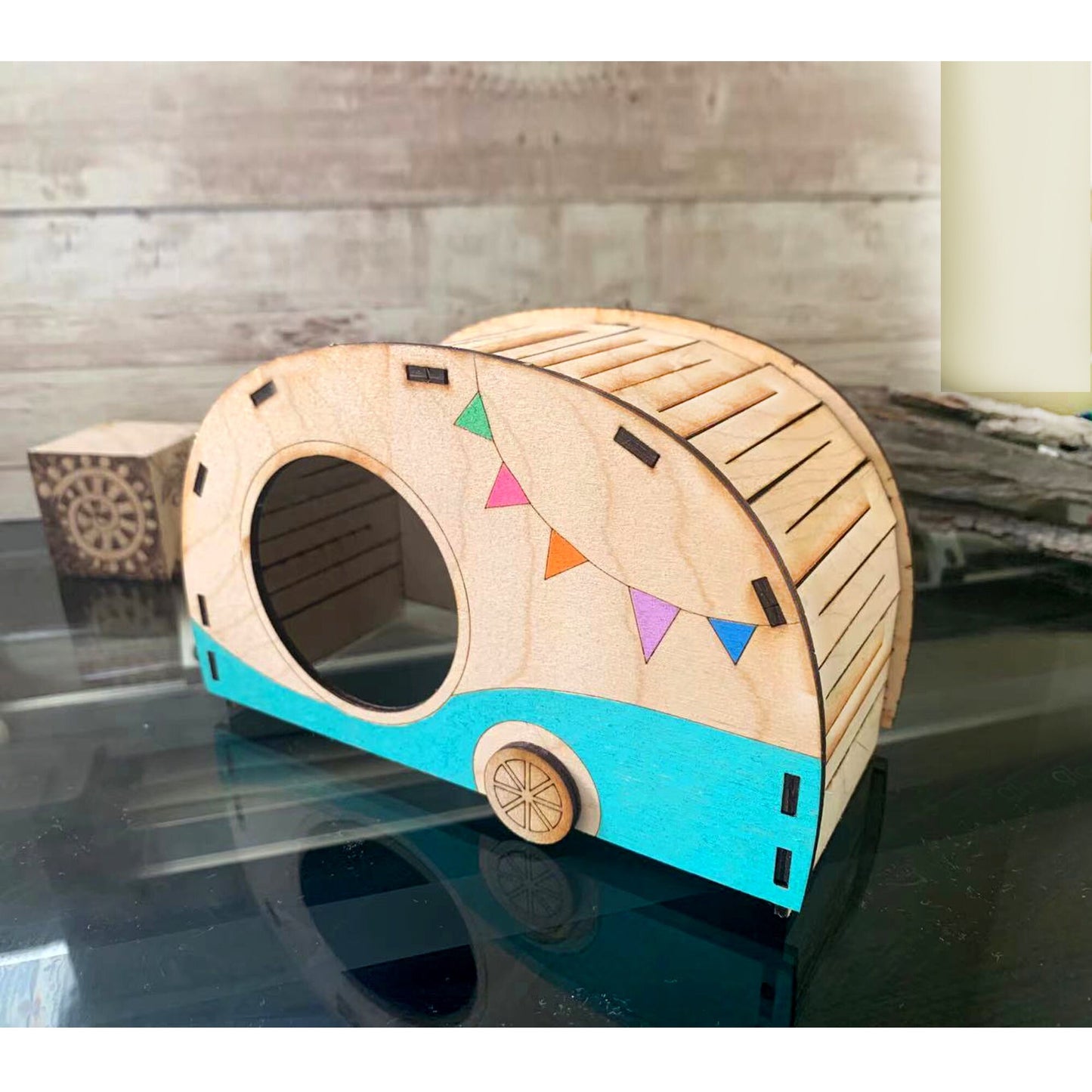 Custom Hamster hideout/ hamster RV party/ cage accessory/ memorable hamster cage