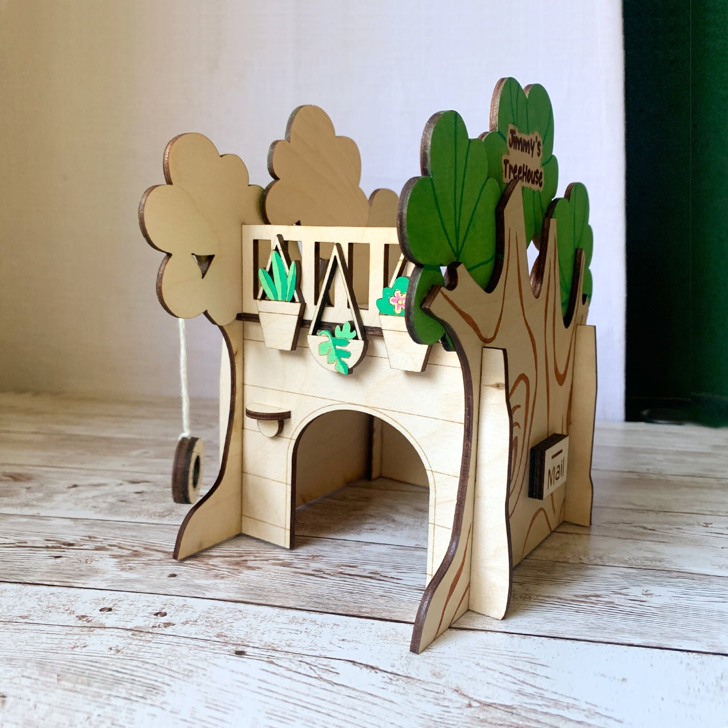 Custom Hamster Hideout/ hamster treehouse with level/ hamster castle/ Syrian hamster/ Cage accessory/ memorable hamster cage