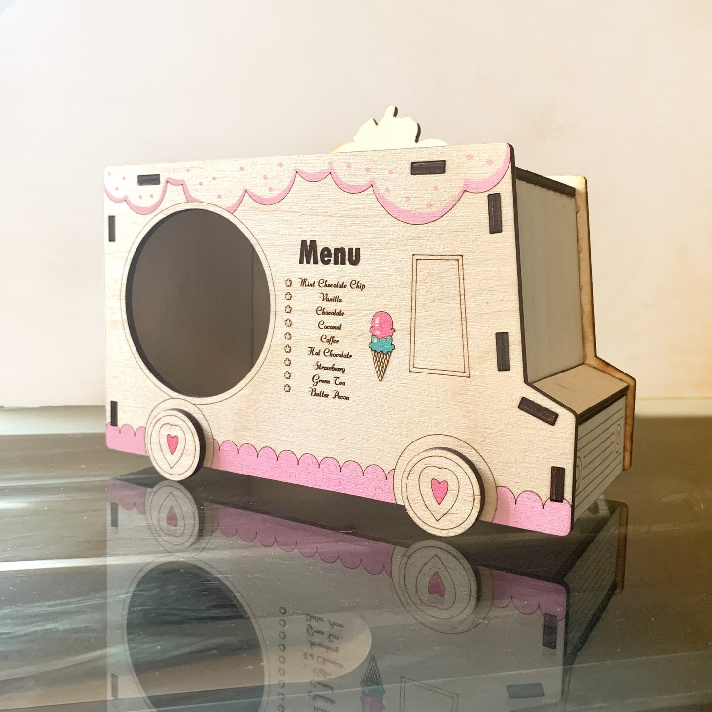 Custom Hamster Hideout/ Hamster Ice-cream Truck/ Hamster fairy tale/ Hamster cage decor/ Hamster house/ Cage accessory