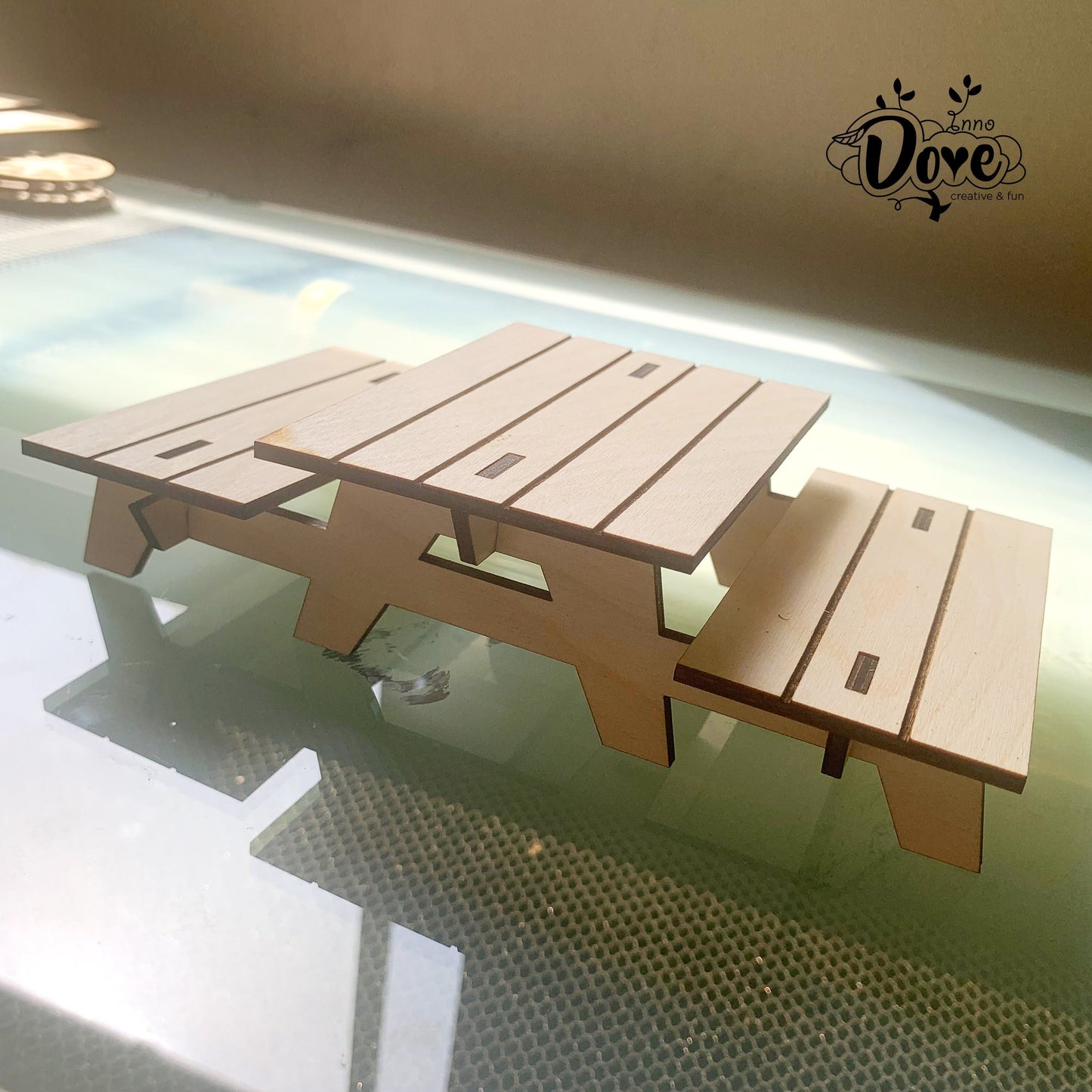 Hamster Picnic Table and Chairs/Hamster playground/Hamster toys